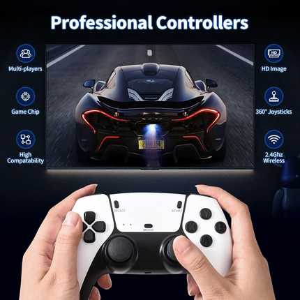 Game Stick Retro 4K Video Gaming Console Game stick With Dual Wireless Game Controller