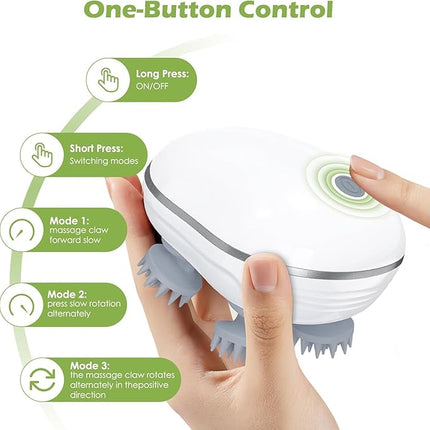 Electric Scalp Massager Portable Massager Engineered to Stimulate Hair Follicles for Natural Hair Growth
