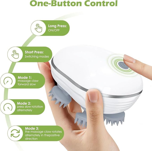 Electric Scalp Massager Portable Massager Engineered to Stimulate Hair Follicles for Natural Hair Growth