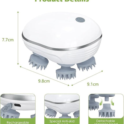 Electric Scalp Massager Portable Massager Engineered to Stimulate Hair Follicles for Natural Hair Growth