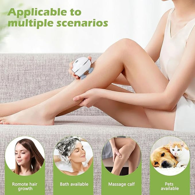 Electric Scalp Massager Portable Massager Engineered to Stimulate Hair Follicles for Natural Hair Growth