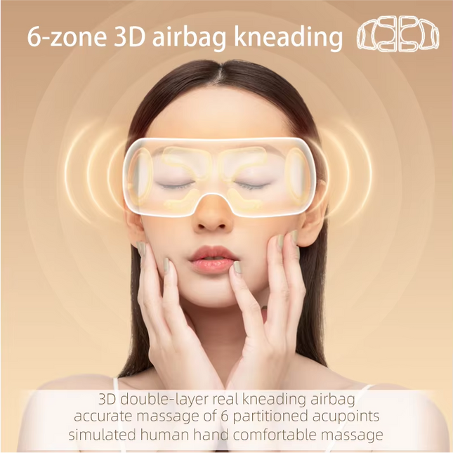 High Frequency Eyes Care Device Vibration Bluetooth Ems Eye Massager Heat Massage Eye Mask