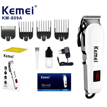 Kemei KM-809A Barber Hair Cutting Trimmer Hair Clipper