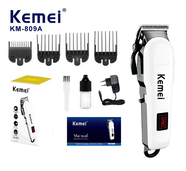 Kemei KM-809A Barber Hair Cutting Trimmer Hair Clipper