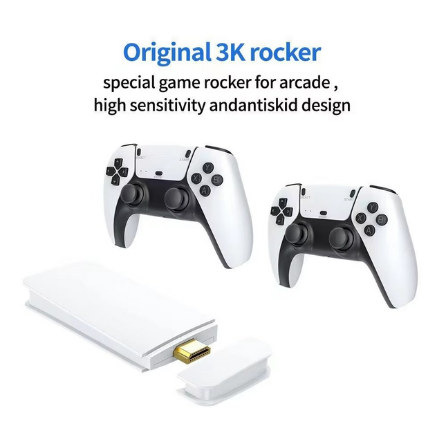 Game Stick Retro 4K Video Gaming Console Game stick With Dual Wireless Game Controller
