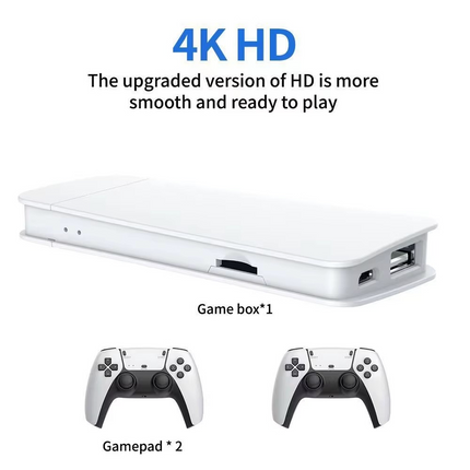 Game Stick Retro 4K Video Gaming Console Game stick With Dual Wireless Game Controller