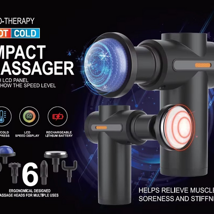 Handheld Body Massager with Hot & Cold Therapy for Relaxing Massage
