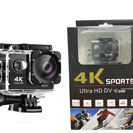 Mini Digital Sports Video Camera Portable 4K 30fps Ultra HD Waterproof 30m