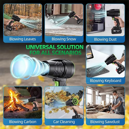 Mini Turbo Violent Jet Fan Air Duster Compressed Air Blower Adjustable Speed Rechargeable