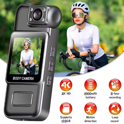 OEM Mini Body Camera Color Display 4K Resolution Sports Cam 128Gb