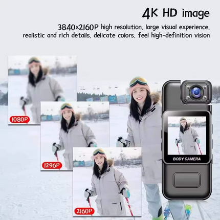 OEM Mini Body Camera Color Display 4K Resolution Sports Cam 128Gb