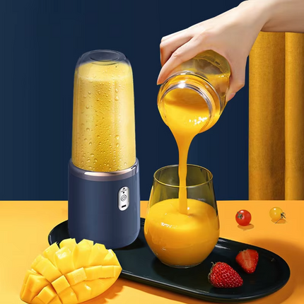 Small Portable Stainless Steel Cup Juice Blender Juicer Multifunctional USB Charging