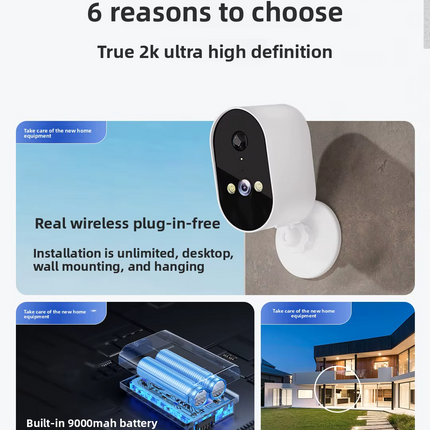 V380 MAX 3MP Wireless Security Camera 2.4G WiFi Outdoor Security