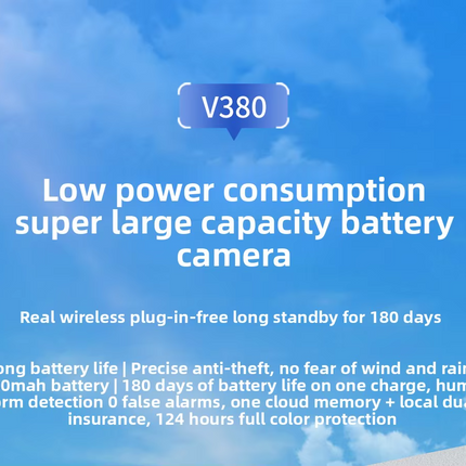 V380 MAX 3MP Wireless Security Camera 2.4G WiFi Outdoor Security