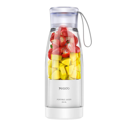 Portable Blender Juicer Ultra Light 6 Steel Knives 1500mAh Battery Two Mouth Design
