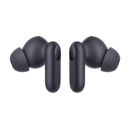 True Wireless Earbuds with Mic 12.4 mm Drivers Playback Upto 38 hrs 4-Mic Design (Black)
