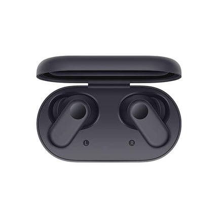 True Wireless Earbuds with Mic 12.4 mm Drivers Playback Upto 38 hrs 4-Mic Design (Black)